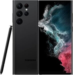 SAMSUNG Galaxy S22 Ultra Cell Phone, Factory Unlocked Android Smartphone, 512GB, 8K Camera & Video, Brightest Display Screen, S Pen, Long Battery Life, Fast 4nm Processor, US Version, Phantom Black